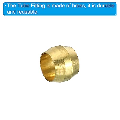 6mm Buis OD Messing Compressie Mouwen Ferrules 20 Pack Messing Ferrule Fitting Messing Compressie Past Assortiment Kit 5