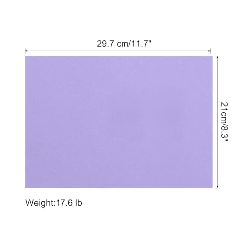 25 vellen Gekleurd kopieerpapier A4 Printerpapier 80gsm lichtpaars voor Office Printing, kopieerdocumenten, uitnodigingen, formulieren, kunstprojecten