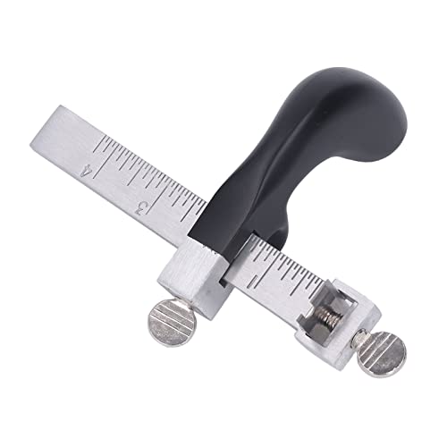 Lederen riemsnijder met verstelbaar blad en handvat, aluminium en staal lederen Lace snijgereedschap voor 4 inch brede riemen, ambachten DIY projecten, huishoudelijke lederen Strips