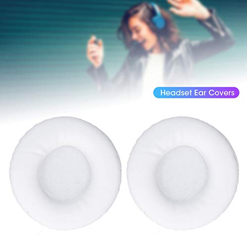 Voor Sony MDR V55 Headphones Pads Headset Ear Covers Faux Leather Spong Foam Headset Pillows Earpad Covers For Athws70 Athws77 Athws99 Mdrv55 Mdrv500 Mdr7502(White) (White)