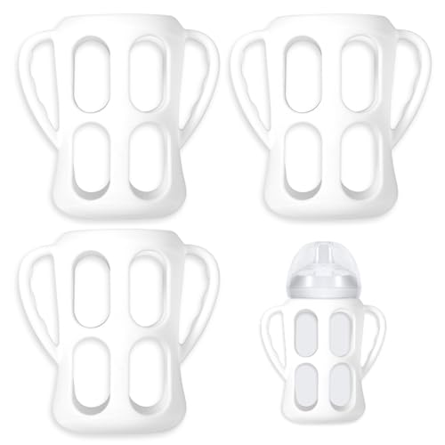 3 st. Baby fles handgrepen voor Philips Avent Natural Baby flessen 9oz, Easy Grip Siliconen handgrepen voor baby flessen Accessoires voor Philips Avent, Laat Baby Onafhankelijk