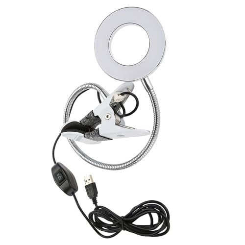 Clip Licht Wit Make-up Lamp LED USB Plug-In Opvouwbare Tattoo Lamp 2 Kleuren Verstelbaar voor make-up, Tattoo, Manicure, Lash, Extensions, Klemlamp, Bed, Kinderen, USB-leeslamp, Klem