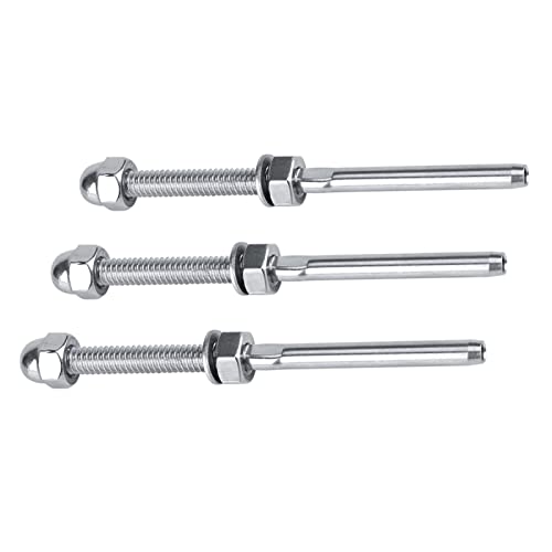 Threaded Stud 10 Pack Roestvrij stalen spanningseinden voor 1/8" Kabelbalksysteem 5