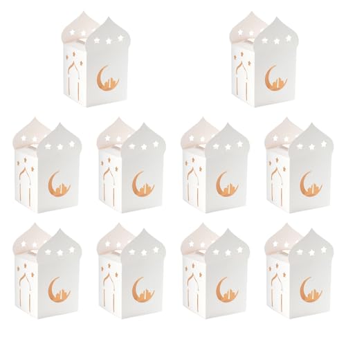 Sea Cookie Boxes, Party Favor Boxes, 10st Kaarsen dozen verpakking, Cookie dozen, Herbruikbare Aroma Kaars Cadeau Doos Present Verpakking voor Party Holiday Enveloppen, Candies, Cookies
