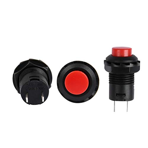 24st Aan/uit knop ronde drukknop 12mm DS-425A Aan/uit zelfsluitende drukknopschakelaar 6 kleuren 4