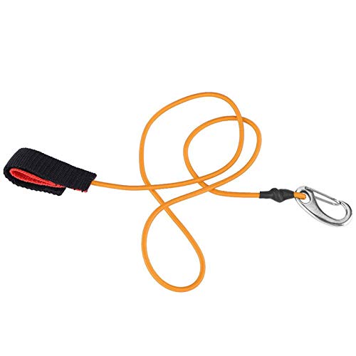 Peddling Safety Leash, Elastische String Paddle Leash met Carabiner voor Surfen voor SUP(Orange) 5