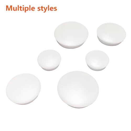Verpakking van 15 witte blinde pluggen Plastic hoescaps voor meubels Drill Hole Cover Caps 25mm 3