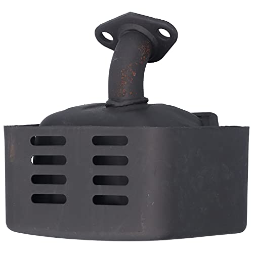 Uitlaatdemper Roestvrij stalen Damper Accessoire Set met Wasmachine Uitlaat voor Benzine Motor Generator (zwart)