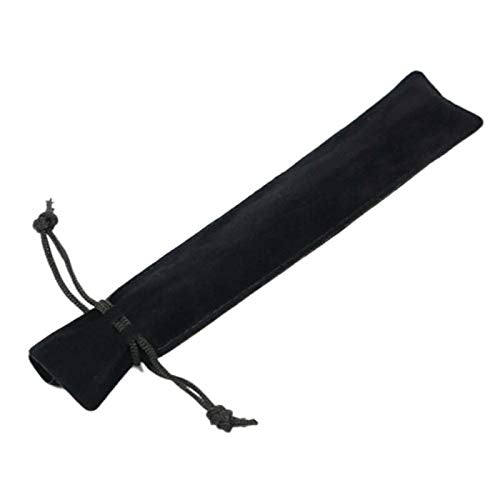 Pen Pouch, Velvet Pen Pouch Vierkante Zwart Niet gemakkelijk Dirty Pouch voor Pen, Potlood, Ballpoint Pen, Zwart, modern 3