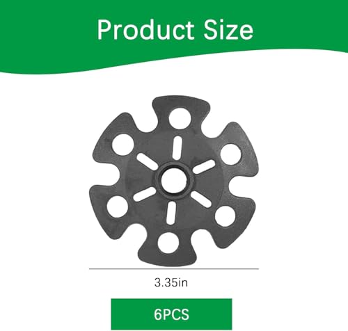 Pack van 6 Skipolen, Plastic Sneeuwtekens voor wandelstokken, Zwarte Skipole tekens, Duurzame Vervanging voor Skipolen, Draag-Resistant voor Wandelpolen, Trekking Polen