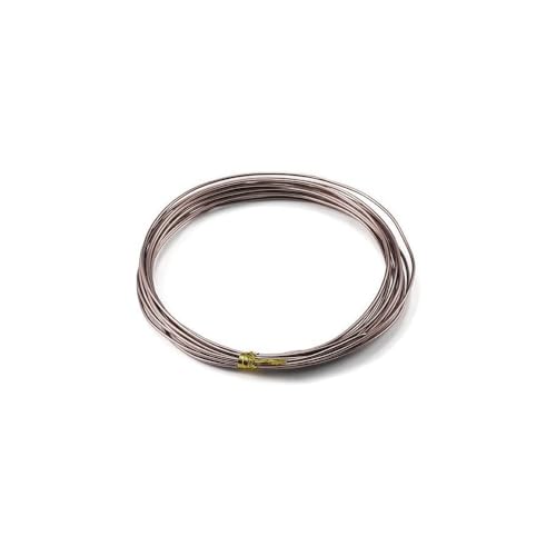 20m ambachtelijke draad 0.8mm, aluminium ambachtelijke draad, bloemdraad, aluminiumdraad, decoratiedraad, bindende draad voor bloemstukken, DIY handwerk, decoratie, sieraden, kransen, sieraden draad voor ambachten, bruin