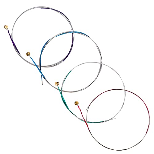 2 Sets 4/4 Viool Universal String Classical Silver String (GDAE) Steel Core met vernikkelde stuurkop voor vioolinstrumenten