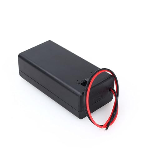 9V Volt PP3 Batterijhouder Box DC behuizing met Wire Guide AAN/UIT Schakelhoes Duurzaam voor elektronische toepassingen