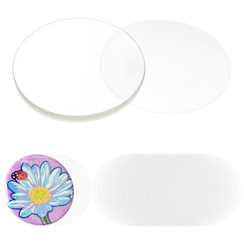300 st Transparante Beschermende Film voor Badges, 69mm Ronde Badge, Beschermende Film voor Badge, Machine Clip Pin Button Onderdelen DIY Button Brooches Productie Accessoires