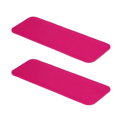 Felt Base Shaper 30x12cm, 2st Bag bodem Shaper Pad Portemonnee Lijnbord invoegen Arch Corner voor handtassen Tote Crossbody Bag Rugzak, Fuchsia