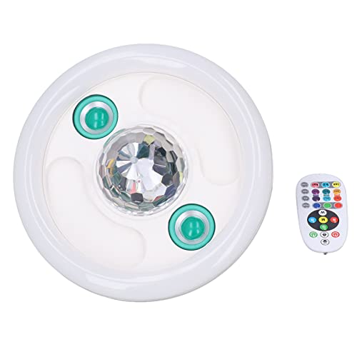 LED Music Light, LED Muzieklicht met Dual Speaker, 36W 50/60HZ RGB + Wit licht draadloos, Dicht bij Plafond lichtbevestigingen