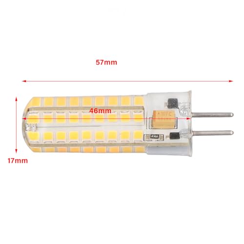 6Pcs 7W AC DC12V LED Bulb GY6.35 Lamphouder 700lm 72 LED's 360 graden LED Corn Light Bulb voor hanglampjes Plafondlampen (armlicht)