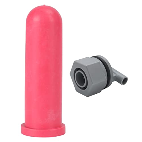 Fopspeen Melkvoeremmer tepel met klep voor kleine dieren, eenvoudig te installeren en schoon te maken (MP76+MP76A kalfspenen met ventiel)