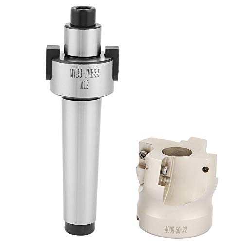 Face End Mill, 400R-50-22 gezicht Eind Mill Cutter, houder verlenging, 10 stuks AMPT1604 CNC Wolfraam Carbide Inserts, voor plaat, Hoek rond Mills 4