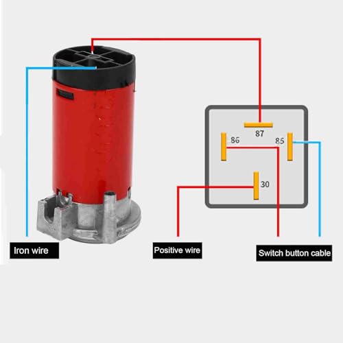 Air Horn Compressor voor Auto's Trucks Boten Moth, 12V Air Horn Compressor 105-115db Car Horn Air Pump Compressor Motor 5