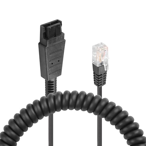 RJ9 aan QD-adapter Kabel Hoofdtelefoon Adapter Kabel Quick Connect Kabel naar RJ9 Plug Adapter Kabel voor Plantronics QD Headsets Nortel Mitel Aastra NEC en meer