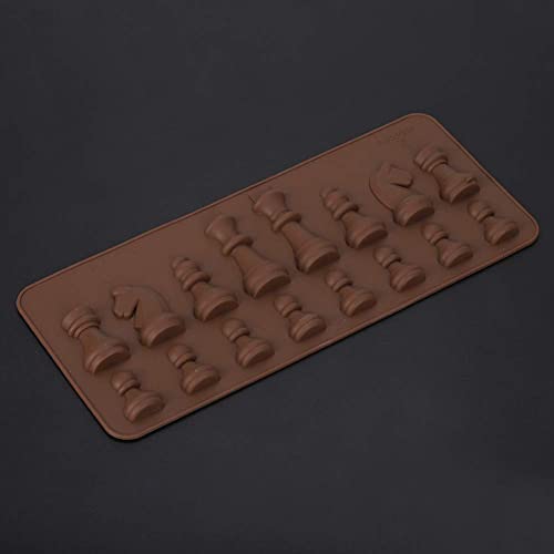 Silicone Schaak Stuk Chocolate Candy Molds, Internationaal Schaken Siliconen Hars Casting Fondant DIY Snoep Cake Topper 4