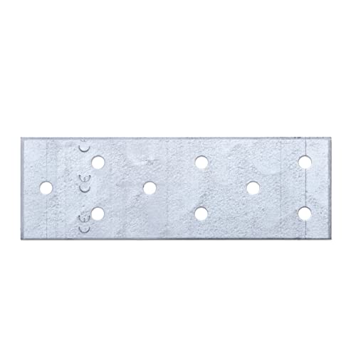 Verbindingsplaat Koppelplaat Galvanized 40x120x2mm Sleeper Connecting Plate Universal Brackets voor het bevestigen van hout Verbinden Reparatie Connector (10st)
