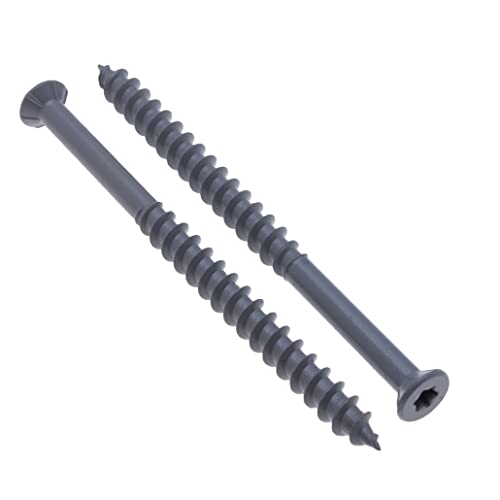 8mm x 65mm lichtgewicht Betonschroef met verzonken TX30 Torx Head, Coarse Thread Sharp Point Direct bevestigingsschroef, C4 Corrosiebestendig verankeren voor buiten (10 PCS)