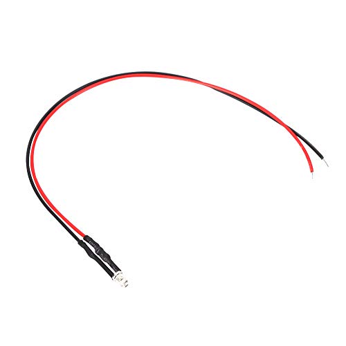 10 st 12v 0.1inch LED Luminous Diode Bedrade Multicolor LED-licht Kabel Energiebesparende Luminous Diode Bedrading 7.85 inch 0.06W (rood) 4