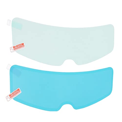 Motorhelm Regenbestendig Anti-Mist Visor Filmset, 24,5cm 9.6in Windschild Helm Anti Mist Film Hoge transparantie Universeel