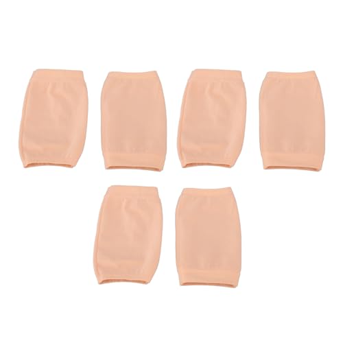 3 Pairs Gel Heel Sokken, Open Toe Gel Sokken, Heel Reparatie Sokken, Hydrating Heel Sokken voor Gebarsten hakken (Flesh Pink)