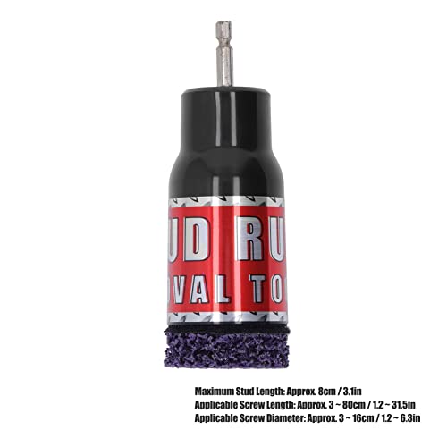 Wheel Stud Cleaning Tool, Wheel Stud Wheel Cleaner, Ondersteunt lucht of elektrische modus Stud Removal Tool voor 1/2 Impact Wrench of, Auto Accessory Misc 4