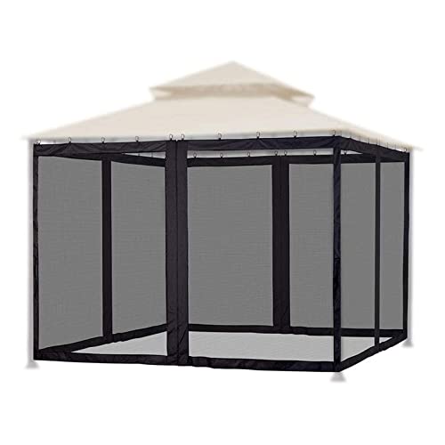 Muggen Net Outdoor Tuin Muggen Net met 48 haak Double Sided Zippers (zwart)