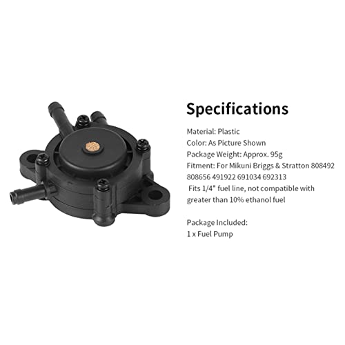 2 Cilinder Mikuni brandstofpomp pomp, brandstofpomp voor Mikuni Briggs & Stratton 808492 808656 491922 691034 692313 4