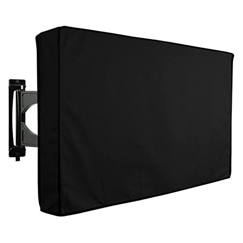 Sea Universal Weatherproof Outdoor TV Cover Weatherproof Universal Weather Protection for 30-32 Inch TVs Black