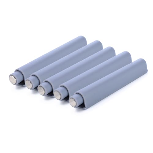 5 stuks Push-to-Open System Damper Buffer Plastic Touch Push Lock met magnetische sluiting voor kasten, kabinetdeur, meubels (magnetisch hoofd)