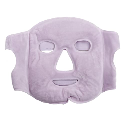 Gezicht Masker Slapen Warm Koude Compress Gel Kralen Gezicht Hoes Zachte Zwelling Stress Relief Heat Ice Pack Gezichtshoes (Paars)