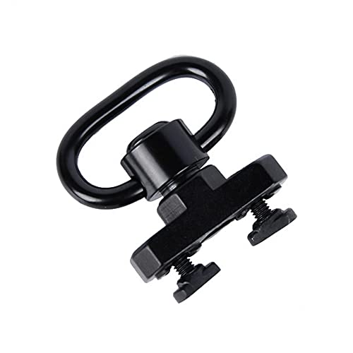 QD Sling Swivel Mount 1.25 Inch Quick Afneembare Kit met Quick Detach Drukknop, Sling Mount Adapter en 360° Rotatie Sling Swivel Base, voor Rail HandGuard 5