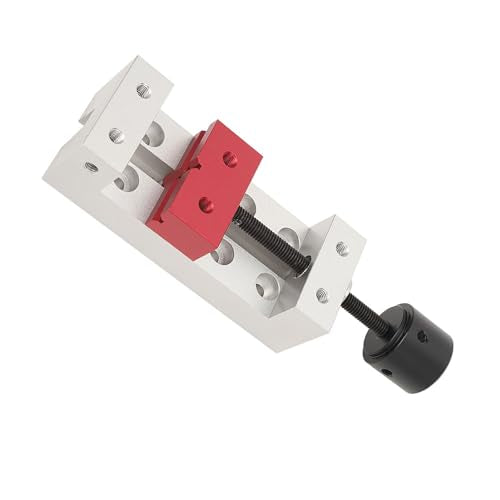 Mini Flat Clamp, Drill Press Flat Vice, 50mm Minialuminium Tafel klem Mechanische Machine Vise voor sieraden Walnut nucleaire horloge, Bank Klemmen 4