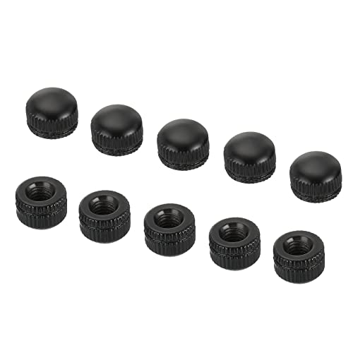 M5 Cap Nut, 25 Packs, Tassels, Noot, Schroefknop, Cap invoegen, Bolt Cover, Vrouwelijke draad, Wiel, Materiaal passen, Lampen, Zwart