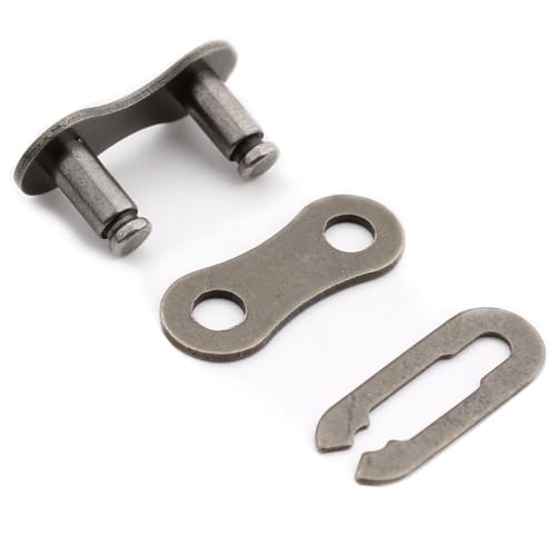 RUNCC-YUN Fietsketting Links, 20 stuks, 1 snelheid ontbreekt Kettinglinks, 1-Way Herbruikbare stalen fiets Ketting Links, Single Speed Chain Links(Brown) 3