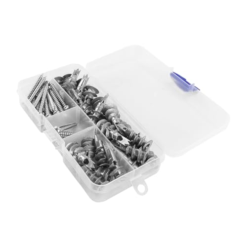 Metalen holtepluggen (met geschreven) Zelfdiamant gipsplaatsankers voor installatie op gipplaats, beton en baksteen, zware configuratiemiddelen (verpakking van 50)