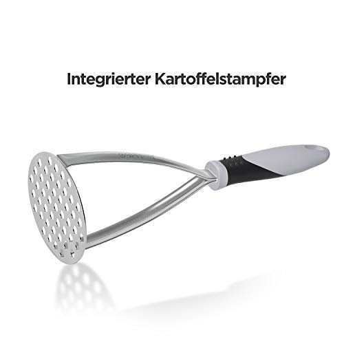 aardappelpuree, roestvrij staal, aardappelpuree, groentepuree, aardappelpers voor vaatwasserkluis, aardappelpuree, groenten en fruit