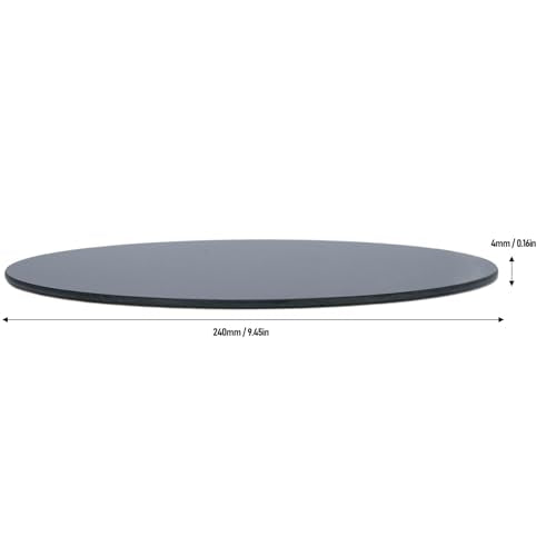 3D Printer Gebouwd Plate Ronde Carbon Crystalline Silicium Glas PEI Plate Flexibel Seersteel Platform 4mm Dikte 240mm Diameter 3D Printer Bed Platform 3