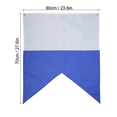 Polyester Diver Down Vlag Blauw Witte Duik Vlaggen, Polyester Diver Down Vlag voor Snorkelen Onderwater Activiteiten Vlaggen