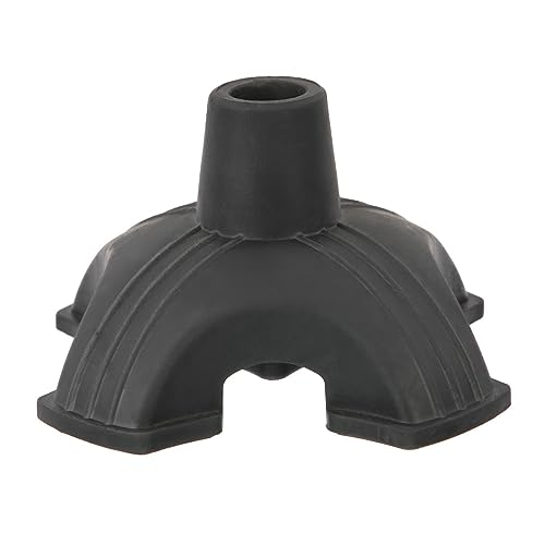 Tip riet - Rubber Reed Tip Zelf staande ondersteuning Base voetpad vervanging 4 Beenbijlage voor elke wandelende riet in grootte 19mm, Walking Stick zelf staande vier voet wandelen Stick met vier benen en 4