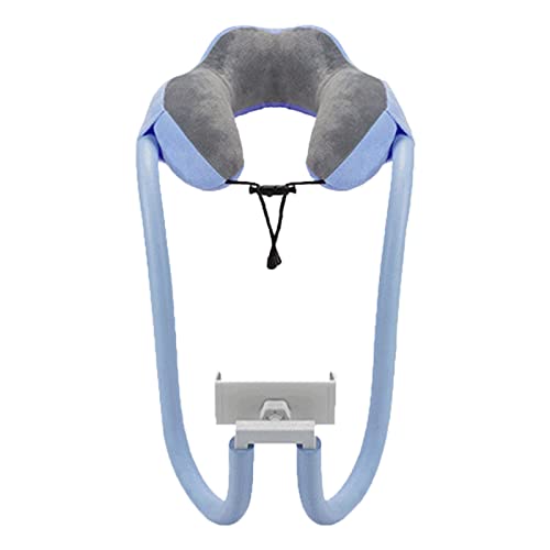U Gevormde kussen met telefoonhouder Travel Neck Pillow Phone Holder Leeskussen met geïntegreerde telefoonhouder voor het reisbureau (Uniform Size)