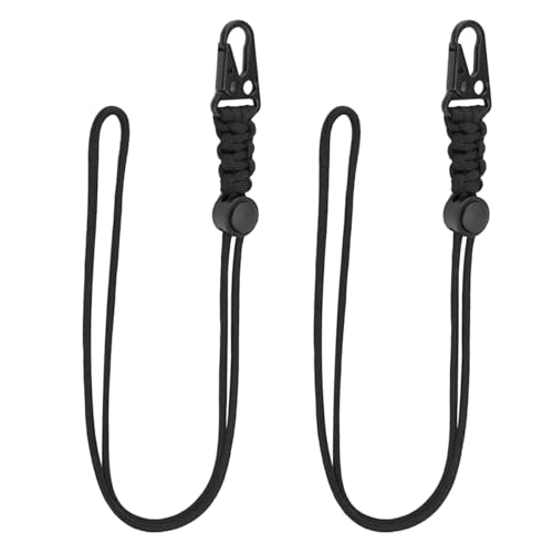 Verstelbare Paracord Lanyard sleutelhanger ketting met zware HK Clip ID badge houder sleutelhanger Whistle Cord voor Outdoor Wandelen Camping Office gebruik