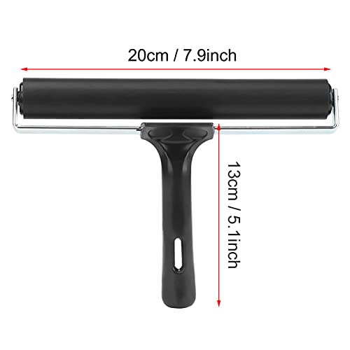 Rubber roller (20 cm / 7,9 inch), Olieverf instrumenten, inkt dabbing gereedschap, voor oppervlakte kleuren, afdrukken, achtergronden 4