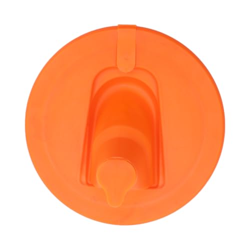 2 stuks verf kan uitwerpselen met lucht gat Diameter opvouwbare stofdichte en lekvrije kan deksel met uitwerpsel voor verf vormende gereedschappen rood oranje 4